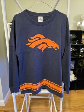 Womens Victoria Secrets PINK Denver Broncos Long Sleeved Comfy Shirt